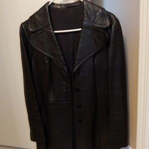Black leather jacket Nappaleder
